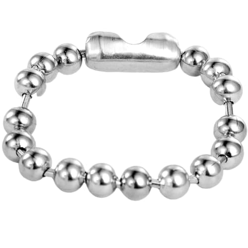 Jude Jewelers Stainless Steel 8mm Beads Chain Strand Bracelet