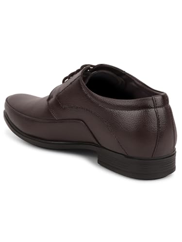 Image of Liberty Fortune UVL 134 Formal Lacing Derby Shoes for Men with PU Sole | Comfortable Upper and Lightweight | Cushioned Footbed | Durable and Trendy Design | Quick Wear Elastic Laces