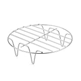 Genérico Rejilla para Freidora De Aire - Rejilla De Acero Inoxidable Antiadherente Resistente Al Calor | Rejillas De Cocina Redondas para Freidora, Horno, Olla, Olla A Presión, Pescado, Cerdo