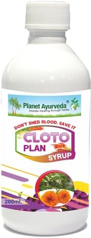 Cloto Plan Syrup - Helpful in faster clotting of blood, Reduces weakness -200 ml