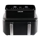 Lakeland Large Adjustable Drawer Air Fryer 9L – Dividing Wall For Ultimate Versatility 8 Settings