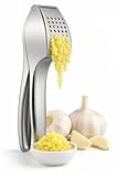 Premium Garlic Press, Heavy Duty Garlic Crusher & Mincer, Super Easy to Use & Clean, No Peel Needed, Crush Garlic & Ginger, Strong & Durable, Kitchen Tool