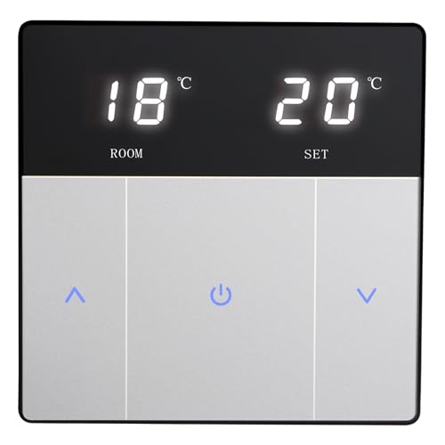 Wengart Termostato WG808 Negro para Suelo Radiante