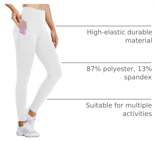Image of baleaf Women's Fleece Lined Leggings Thermal Warm Winter Tights | 25 inch /27 inch, Water Resistant, Pockets, Running, Hiking, Yoga, Skiing, Travel, for Cold Weather, Leggings for Women