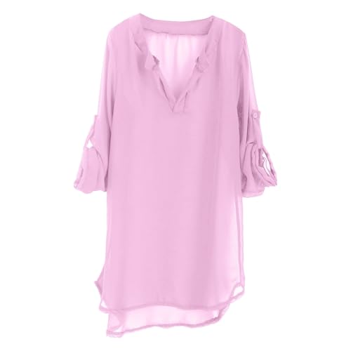 7th Birthday Girl Swimsuit Beach Cover Up for Girl Chiffon Shirt Bikini Beachwear Bathing Suit Cropped Athletic Top