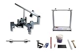 MAX2H® Reifenmontiergerät MG-2 Plus Set mit Wuchtbock Plus für Einarmschwingen 42-62 mm (Klebegewichte schwarz)