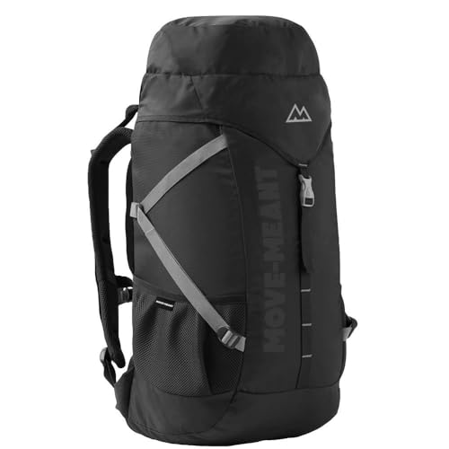 Image of MOVE-MEANT Trail Treck 45 L Polyester Men's Rucksack Bag Versatile Trekking and Travel Backpack for Outdoor Adventures, Durable and Comfortable Fit for Men and Women