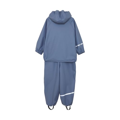 Image of CeLaVi European Kids Rain, Mud and Snow Suit for Boys Girls with Detachable Hood, Waterproof 2 Pcs Rain Set or Onepiece