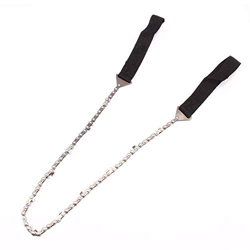 Natudeco Survival Chain Saw Multipurpose Pocket Gear Chain Saw Reliable Pouch Hand Chainsaw Emergency Camping Kit Tool