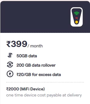 Image of Generic Vi Mifi - Portable Wifi Router Support Only Vi Sim Cards Other Network Not Working --- Please Check Coverage Of Vi Before Buy - Single Band