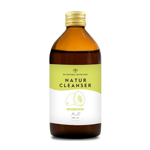 NATUR CLEANSER Flüssig 500ml 12 hocheffizienten Natur Pflanzen | Natürlich & Körper entgiften & bei Grüner Tee Guarana Papaya Löwenzahn Orthosiphon Vegan N2 Natural Nutrition
