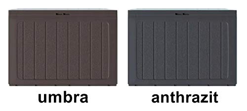 rg-vertrieb Gartenbox Auflagenbox 190L Truhe Box Gartentruhe Boarde Kissenbox Gartenkasten (Umbra) – Bild 4