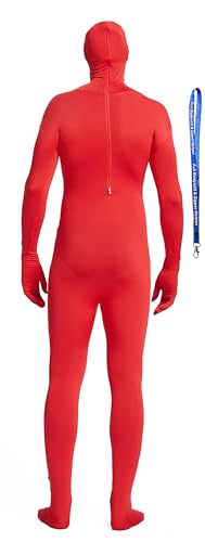 Image of Full Bodysuit Include Zipper Helper Unisex Spandex Stretch Adult Costume Zentai Disappearing Man Body Suit