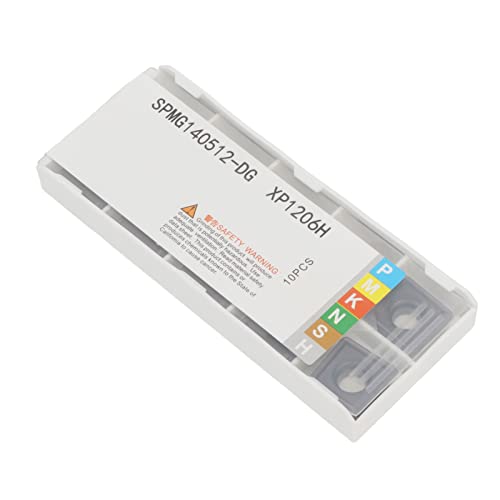 CNC Carbide Inserts, High Precision Indexable Milling Inserts Low Coefficient of Friction Good Toughness 10pcs with Coating for Lathe