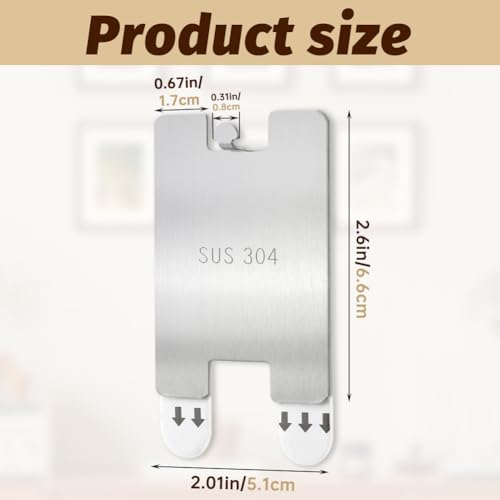Image of 6Pcs Metal Picture Frame Hangers,Pictures Hanging Hooks No Damage for Wall,Sawtooth Picture Wall Hangers Without Nails,Hanger for Room Office Decor