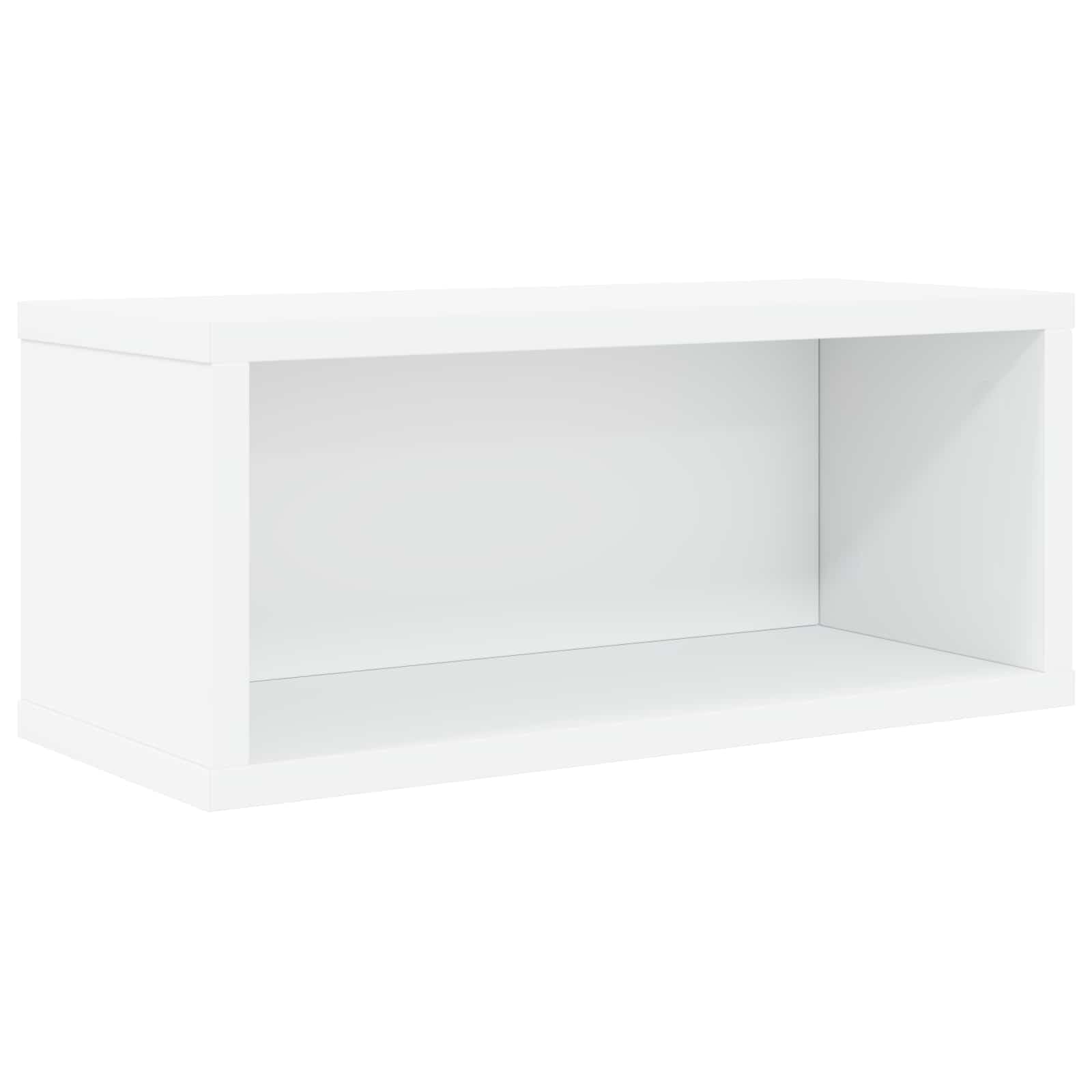 Hothingwell CD-Regal, 40 x 17 x 17 cm, Weiß, 2 Stück