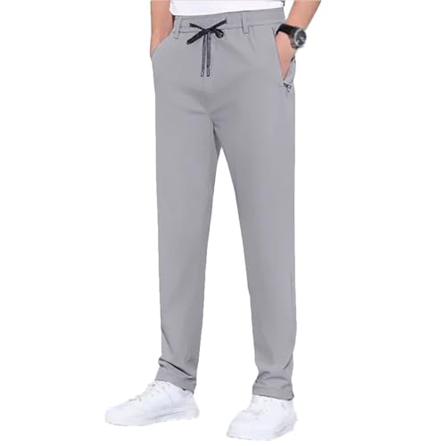 Blue Comfy Stretch Pants Men,Pants Water Resistant Quick Lightweight Outdoor,with Zipper Pockets Pants for Men Running