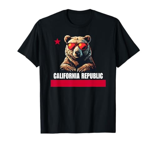California The Golden State Bear Flag T-Shirt