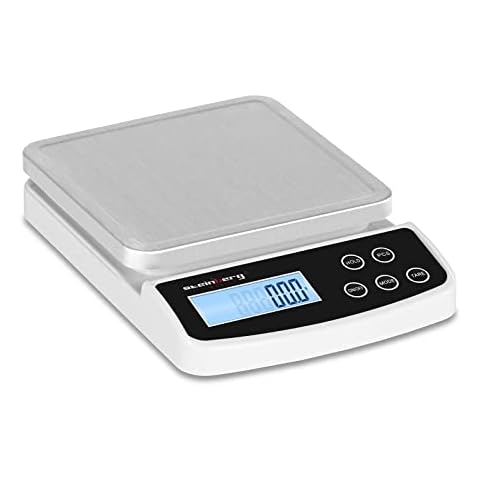 Steinberg Systems SBS-LW-5000/100 Briefwaage Paketwaage Digitalwaage (5 kg / 0,1 g, 2 x AAA, 15,2 x 15,2 cm, LCD Display) Cover