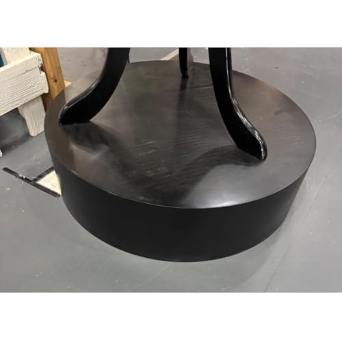 Pedestal cilíndrico Redondo para maniquí, Zapatos y Bolsos. Plinton para boutiques de Ropa, Tiendas de Novias y decoración para Eventos (Negro, 80 x 10 cm).