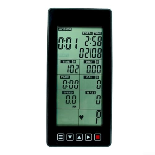 ZAMETTER Reloj inteligente para bicicleta de fitness, pantalla de frecuencia cardíaca, monitor de interior, monitor LCD, velocímetro