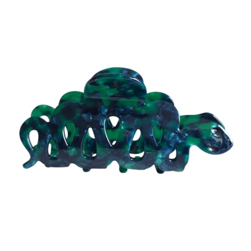 Mysterious Snake Hair Clip Funny Acetate Hair Clip Big Claw Clips for Women Emerald Green