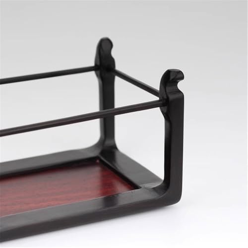 Cadre de tabouret carré en bois de santal violet petit socle pour surélever un bonsaï - 5