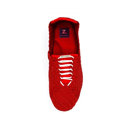 Image of Zee Alexis Women's Danielle Sneakers | Breathable Lightweight Flexible Casual Comfortable Slip-On No-Tie Elastic Laces Woven Shoes