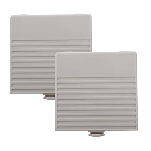 OTOTEC 2 fundas protectoras de repuesto para puerta de batería, compatibles con consola clásica Game Boy, accesorios de consola de plástico gris