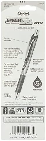 Pentel ENER-GEL RTX Bolígrafo de Gel Retráctil 0.5mm Verde Pack de 2 miniatura 7