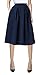 Urban CoCo Women's Flared A line Pocket Skirt High Waist Pleated Midi Skirt