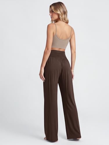 Image of ODODOS Women's Wide Leg Palazzo Lounge Pants with Pockets Light Weight Loose Comfy Casual Pajama Pants-26 /28 /30 inch /32 inch Inseam