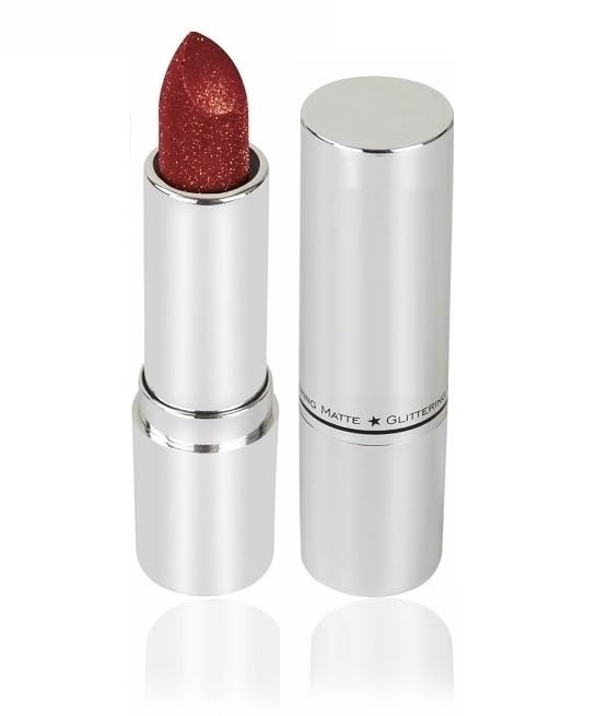 Waterproof glitter lipstick maroon color-image-19