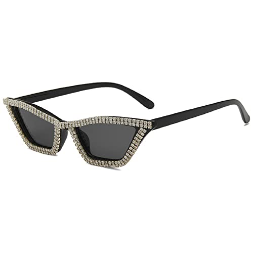 Cat Eye Sunglasses for Women Sparkling Rhinestone Sunglasses Trendy Retro Diamond Glasses UV400 Protection2