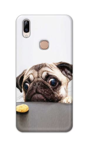 Image of Printed Hard Back Cover Case for Vivo Y83 Pro Back Cover (Pug Dog) -203