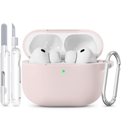 for AirPods Pro 3 Case (2025 New), Soft Silicone Case with Cleaning Kit & Keychain for Women Men Girly, QUTE Cover Compatible with Apple Airpods Pro 3rd Generation, Anti-Scratch, Drop Protection by TNSNK - Used condition - US$6.42