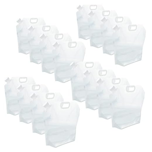 WMXWAN 42Gallon(160Litres) Water Storage Containers, Emergency Water Storage 16PCS×2.6Gallon/10L，Collapsible Water Containers, For Fishing, Camping, Hiking&Survival Kit.