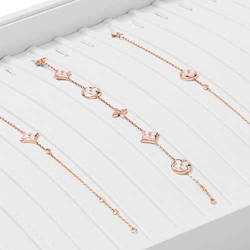 Oirlv PU Leather Jewellery Tray Stackable Jewellery Storage Tray Jewellery Trays for Necklace Pendant Long chains Display and Organiser - Image 3