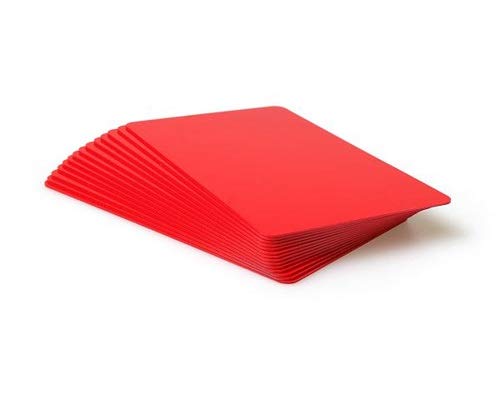 Identity-Plus: Blank Red PVC Micron 760 Card - Coloured Core (100)