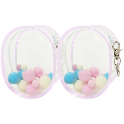 YUYAKESHI P[X ɃobN ʂ|[` Oo obO  ȉ~` PVC 10cml` ho  _uWbp[ NA JoɂЂ L[z_[t 13cm 2ij