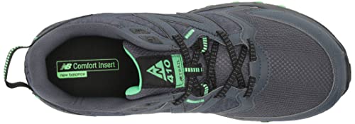 New Balance Men's 410 V7 Running Shoe, Grey/Black/Vibrant Spring, 11.5 #TOP4