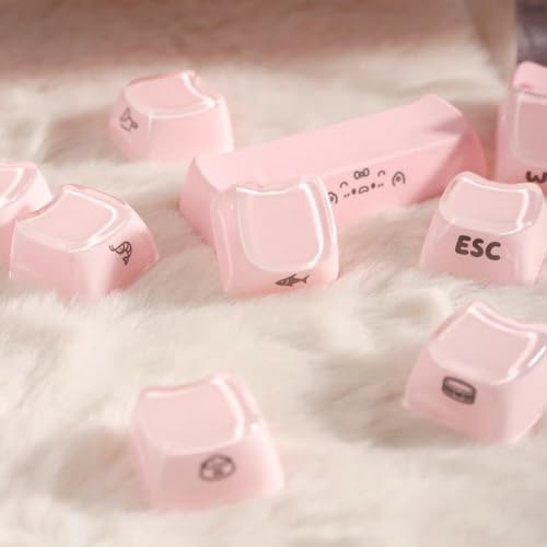 Touches de clavier chat rose : résout les lettres effacées sur MX - 6
