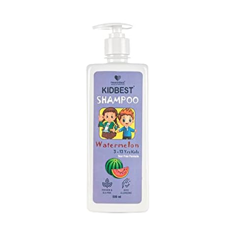 HealthBest Kidbest Hair Shampoo for Kids, Extra Nourishing, Dry & Damaged to normal Hair, Tear, Paraben, SLS free, 500ml, White Cover