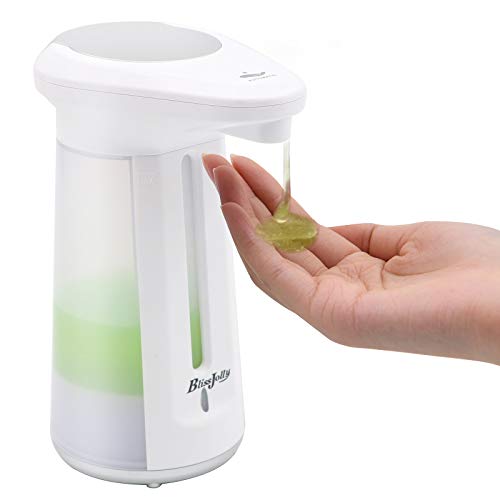 BlissJolly Automatic Soap Dispenser – Touchless Soap Dispenser with Infrared Technology – Hand Soap Dispenser for Bathroom, Kitchen – Modern and Elegant Liquid Soap Dispenser – 330ml Capacity