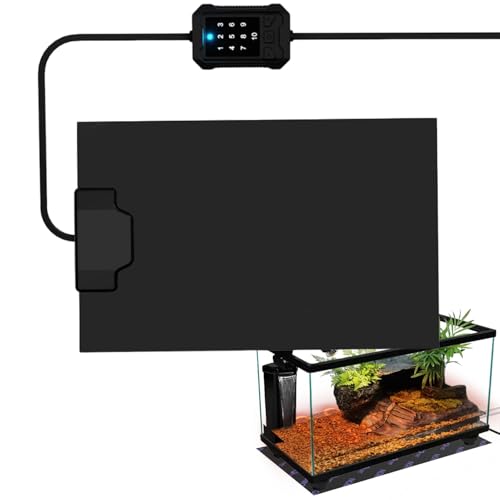 BommFu Manta Térmica para Reptiles | Manta Calefactora para Terrario y Ermitaño 14W,Calentador Ajustable Bajo el Tanque para Arañas Anfibios Lagartos Tortugas Serpientes Ranas Geckos