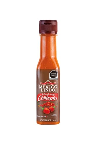 Mexico Lindo Chiltepin Hot Sauce | 14,200 Scoville Level | Traditional Spicy Flavor | 5 Fl Oz Bottle (Pack of 1)