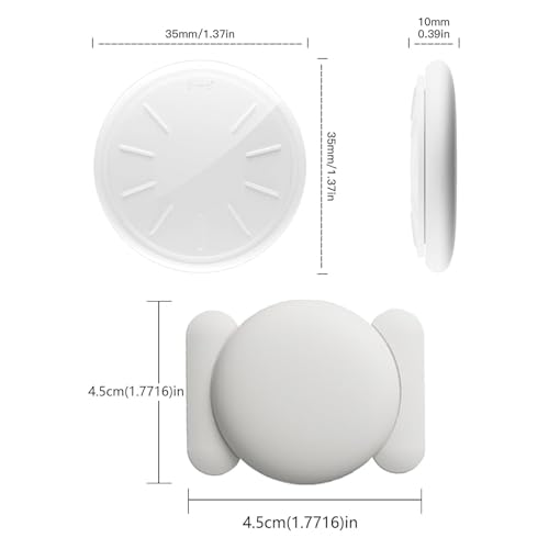 Image of GPS Tracker for Vehicles, 1PCS Real Time GPS Tracker Work with Find My (iOS Only), Hidden Car Tracker with Magnetic Case, No Monthly Fee (White)