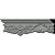 Ekena Millwork CHA04X01EM 4 1/4"H x 1 4"P x 94 1/2"L Emery Chair Rail