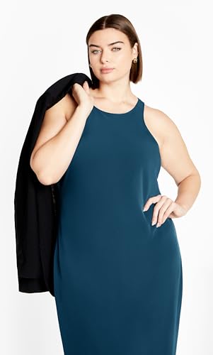 Image of City Chic Plus Size Dress, Halter Slip Dress