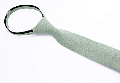 Spring Notion Boys' Linen Blend Zipper Necktie and Pocket Square Set2